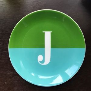 Kate Spade Monogramed Dish letter “J”